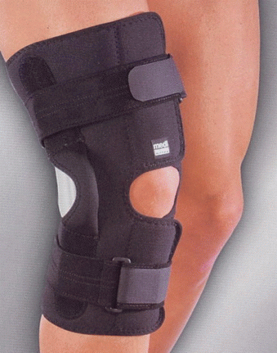 Knieschiene mit seitlicher Verstärkung