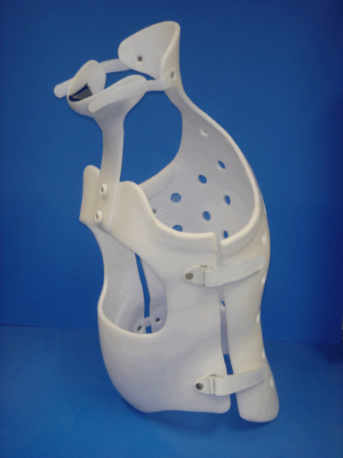 Fixationskorsett mit Kopfstütze
